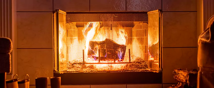 Mendota Hearth Landscape Fireplace Installation in Kenosha, Wisconsin