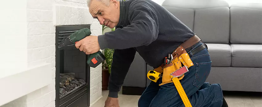 New Indoor Fireplace Installation in Kenosha, Wisconsin