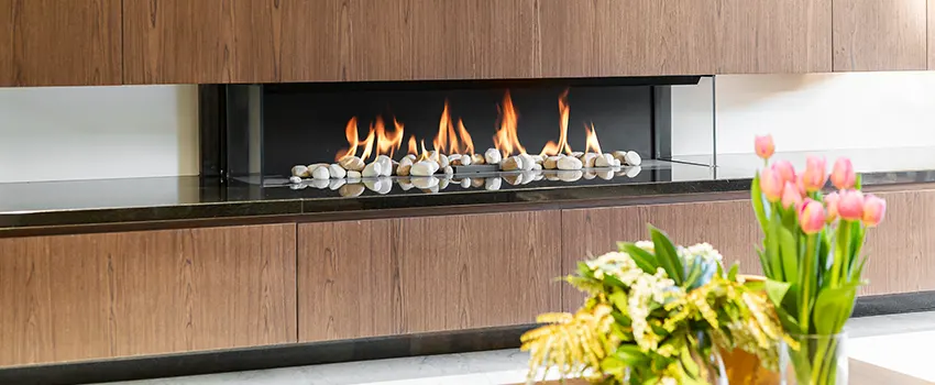 Double-height Fireplace Design Refurbishment in Kenosha, Wisconsin